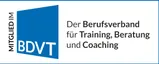 Siegel: Mitglied im BDVT, Der Berufsverband für Training, Beratung und Coaching